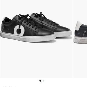 OLIVER CABELL low 1 sneaker for men distressed leather size 41 made in italy